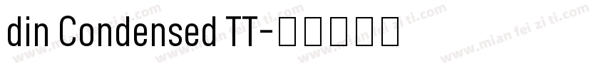 din Condensed TT字体转换